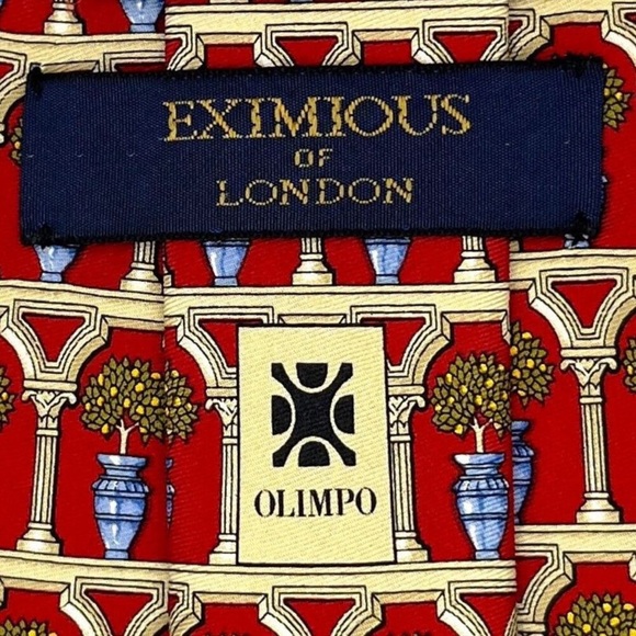 Eximious of London Topiary 100% Silk Necktie - Picture 8 of 12